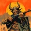 Placeholder: Western devil with a scoped rifle fantasy art