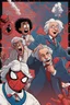 Placeholder: Sir Isaac Newton Brofisting the camera with Albert Einstein hitting the whip nae nae in the background with an atomic bomb going off in the background in the style of Spider-Man into the spider-verse.