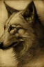 Placeholder: Portrait of a wolf made by Leonardo da Vinci