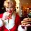 Placeholder: amorous, gorgeous Ms. Claus bringing me cookies