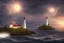 Placeholder: scenery lighthouse by night cloud