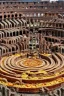 Placeholder: Colosseum made of pizza