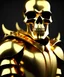 Placeholder: skull worrior wearing gold and white armour,magnificent, majestic, Realistic photography, incredibly detailed, ultra high resolution, 8k, complex 3d render, cinema 4d.