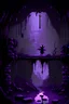 Placeholder: An animated 2d platformer of an apocalyptic sewer, dark and creepy with small accents of purple