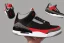 Placeholder: Jordan 3 black cement sneaker. In flames.