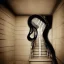 Placeholder: float into my dreams my nightmares and twisted things, dark side of me, staircase, depths despair, anime, person, girl