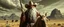 Placeholder: Gandalf as a cowboy in the style of Escher and Giger