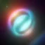 Placeholder: cosmos, metallic sky stars, sky blue light, blue light, green moons with neon rings, 8k resolution, detail