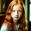 Placeholder: pretty girl, aged 14, ginger conventionally attractive, dreamy