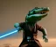 Placeholder: Star wars animation, crocodile, scale, samurai robe, holding lightsaber, hands, wrist gauntlets