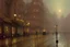 Placeholder: London street, style John Atkinson Grimshaw