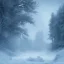 Placeholder: winter landscape, ice field, dream, dreamlike, foggy