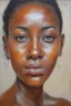 Placeholder: facial portrait, Bim TatsoOalli, oil on canvas by Slim Jones III