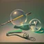 Placeholder: Soap Bubble,complex surgical instruments mixed with musicial instruments,minimalism,Painting By Adrian Ghenie, Rene Magritte, Salvador Dali, Lucian Freud