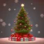 Placeholder: cute 3d cartoon christmas tree with bsw tokens as decoration