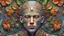 Placeholder: DeepDream-generated image depicting …Complex 3d render ultra detailed of a handsome male porcelain profile face, biomechanical cyborg, analog, 150 mm lens, beautiful natural soft rim light, big leaves and stems, roots, fine foliage lace, colorful details, massai warrior, alexander mcqueen high fashion haute couture, pearl earring, art nouveau fashion embroidered, steampunk, intricate details, mesh wire, mandelbrot fractal, anatomical, facial muscles, cable wires, elegant, hyper realistic, ultra