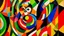 Placeholder: Sonia Delaunay's artwork showcases a woman with a white-throated bushtit. The vibrant colors and geometric patterns blend harmoniously, capturing the beauty of nature and the essence of femininity.