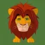 Placeholder: Lion King Animation OC Loca male lion triangular face shape hooked black nose tip