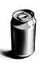 Placeholder: a soda can as if it is drawn on a sketchboard