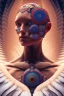 Placeholder: portrait full human body, Americans natives,feathers, meditation, universe, fractal, realistic, 8k, high quality, extreme detail, symmetrical,