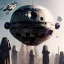 Placeholder: Space mothership, star wars style, metalic color, hyper realistic, blur