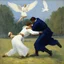 Placeholder: (art by Karoly Ferenczy) Jacob wrestling with angel