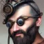 Placeholder: a _ fantasy _ style _ portrait _ painting _ of beautiful white male dwarf black hair short head smirk round face steampunk goggles rpg dnd oil _ painting _ unreal _ 5 _ daz. _ rpg _ portrait _ extremely _ detailed _ artgerm _ greg _ rutkowski _ greg