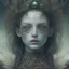 Placeholder: karlan, rusty metal, feathers, Dryad, fae, sidhe, ominous, nature, plants, wildflower, facepaint, dnd character portrait, intricate, oil on canvas, masterpiece, expert, insanely detailed, 4k resolution, retroanime style, cute big circular reflective eyes, cinematic smooth, intricate detail , soft smooth lighting, soft pastel colors, painted Renaissance style