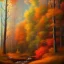 Placeholder:  pastel colors, abstract art , red, orange, white,brown,son, earth, wod, trees, flowers, forest