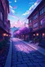 Placeholder: purple aesthetic scenery anime