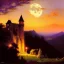 Placeholder: Drawing of 'Medieval Romanian Castle',bats,mountain,lake,full moon, by gaston bussiere, greg rutkowski, yoji shinkawa, yoshitaka amano, tsutomu nihei, donato giancola, tim hildebrandt, oil on canvas, cinematic composition, extreme detail,fit full head inside picture,16k