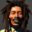 Placeholder: Bob Marley, 16k, smoking a joint