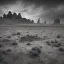 Placeholder: desolate deserted arid landscape with desaturated look and a bluish hue