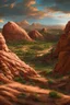 Placeholder: beautiful utah desert, rock arcs, lush vegetation, landscape, alex ross, eddie mendoza, raphael lacoste, sebastian ludke, concept art, matte painting, highly detailed, rule of thirds, dynamic lighting, cinematic, detailed, magnificiant landscape, denoised, centered