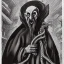 Placeholder: Nosferatu with a fleshy tentacle beard as a Russian Orthodox