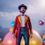 Placeholder: Ultra realistic circus scene. dancer man, waist up view, Wes Anderson style, happy, bubbles, party, confeti, highly detailed, concept art, unreal engine 5, god rays, ray tracing, RTX, lumen lighting, ultra detail, volumetric lighting, 3d, finely drawn, high definition, high resolution.