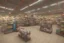Placeholder: can you please generate an image of supermarket design in a refugee camp that sells imported goods like clothes, bottled water, cleaning products ect