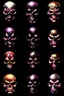 Placeholder: faces of marvel's ultimate tribunal done with skulls