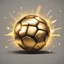 Placeholder: A golden soccer ball appears as a YouTube banner style cartoon