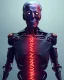 Placeholder: Terminator, Joe Biden as a Terminator,skeleton, evil, 8k, red glowing eyes