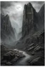 Placeholder: Barren realm of death, photorealistic