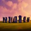 Placeholder: stonehenge and purple sky