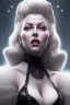 Placeholder: Lana Turner as evil queen in black leather, leather, busty, cleavage, angry, stern look. character design by cory loftis, fenghua zhong, ryohei hase, ismail inceoglu and ruan jia. unreal engine 5, artistic lighting, highly detailed, photorealistic, fantasy