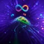 Placeholder: infinity symbol ∞ with vibrant single Bioluminescent Plankton in water, striking, neon, chiaroscuro, dramatic, captivating, powerful, fantasy, beautiful, octane render, 16k post-production, artstation: award-winning: atmospheric: commanding: fantastical: clarity: ultra quality: striking: brilliance: stunning colors: amazing depth; lens: f/11, 35mm