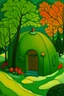 Placeholder: A green igloo painted by Paul Ranson