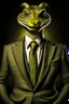 Placeholder: Mythical serpent dressed in a suit