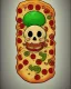 Placeholder: pizza sticker, cartoon style