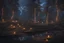 Placeholder: lightning sparkling christmas lights in forest, on lakeside in sunshine detailed matte painting, deep color, fantastical, intricate detail, splash screen, complementary colors, fantasy concept art, 8k resolution trending on Artstation Unreal Engine 5