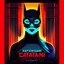 Placeholder: catman rebel retro futuristic cyberpunk poster