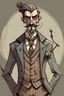 Placeholder: Burtonesque style character man